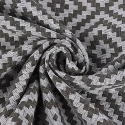 Dekostoff Jacquardstoff Wendestoff Leinen Rauten Inka ecru beige 1,50m Breite