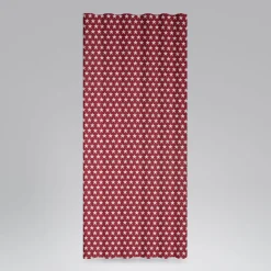 Dekostoff Jacquard Wendestoff Weihnachten beidseitig Sterne weiß rot 1,4m Breite