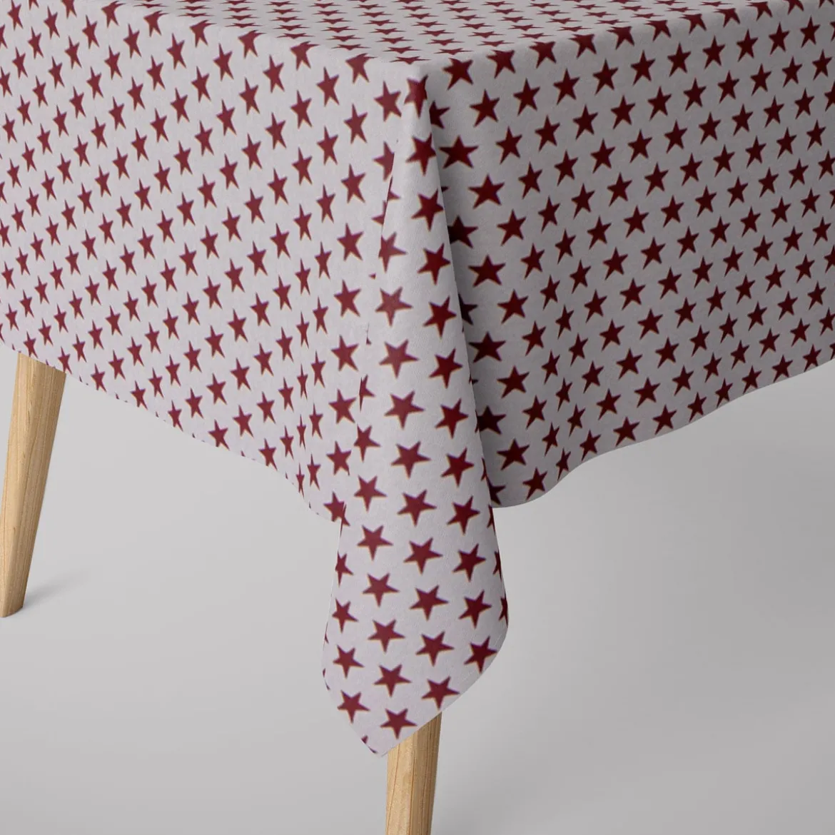 Dekostoff Jacquard Wendestoff Weihnachten beidseitig Sterne weiß rot 1,4m Breite