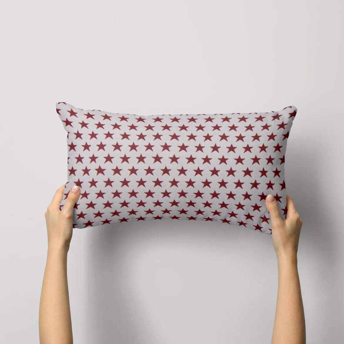 Dekostoff Jacquard Wendestoff Weihnachten beidseitig Sterne weiß rot 1,4m Breite