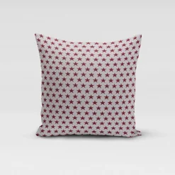 Dekostoff Jacquard Wendestoff Weihnachten beidseitig Sterne weiß rot 1,4m Breite