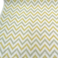Dekostoff Jazz Soda Chevron Zacken breit creme gelb grau