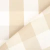 Dekostoff Karos beige weiß 140cm Breite