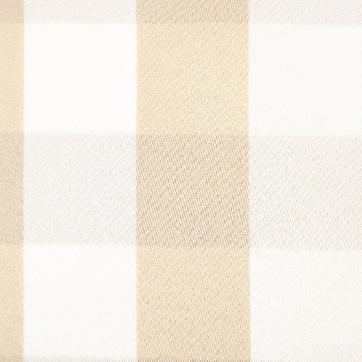 Dekostoff Karos beige weiß 140cm Breite