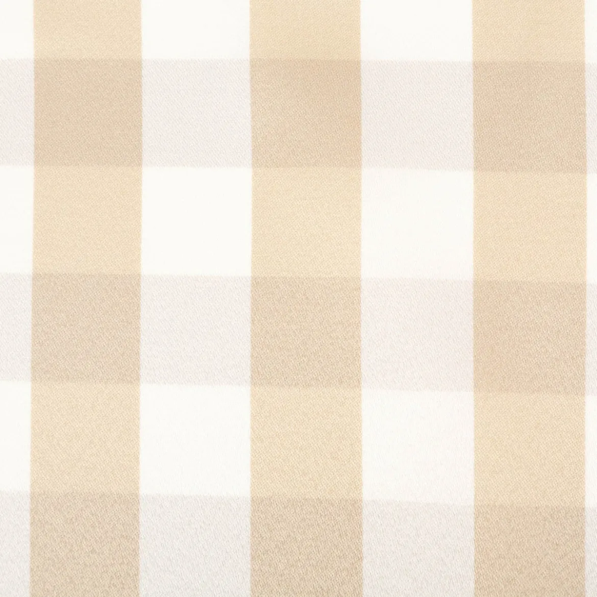 Dekostoff Karos beige weiß 140cm Breite