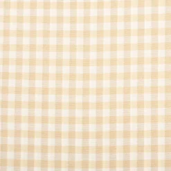 Dekostoff Karos klein beige weiß 140cm Breite