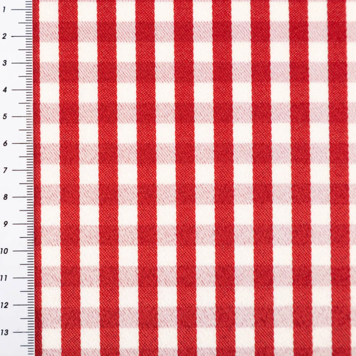 Dekostoff Karos klein rot weiß 140cm Breite