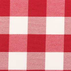 Dekostoff Karos rot weiß 140cm Breite