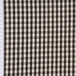 Dekostoff Landhausstoff CAPRI Karos 1x1cm schwarz ecru 1,60m Breite