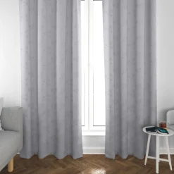 Dekostoff Lurex Wendestoff Weihnachten beidseitig Sterne grau silber 1,6m Breite