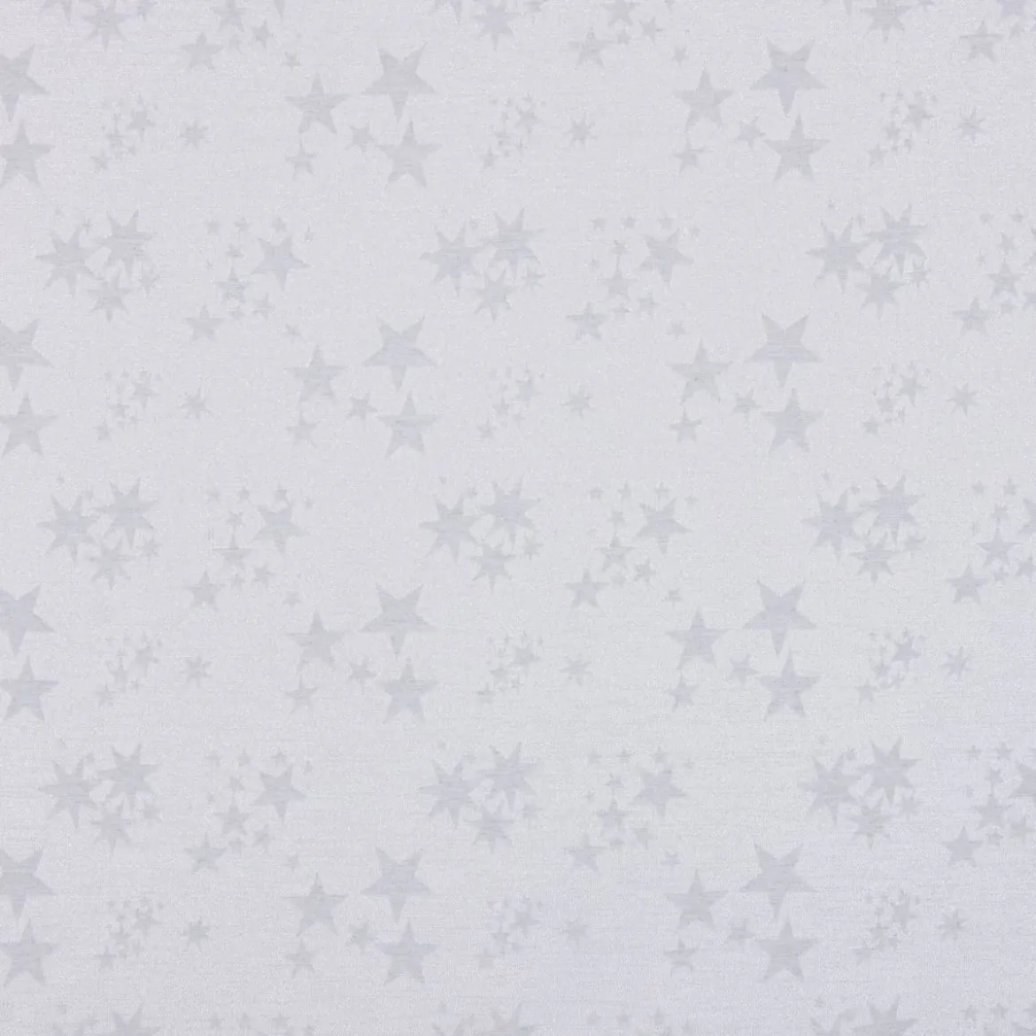 Dekostoff Lurex Wendestoff Weihnachten beidseitig Sterne grau silber 1,6m Breite