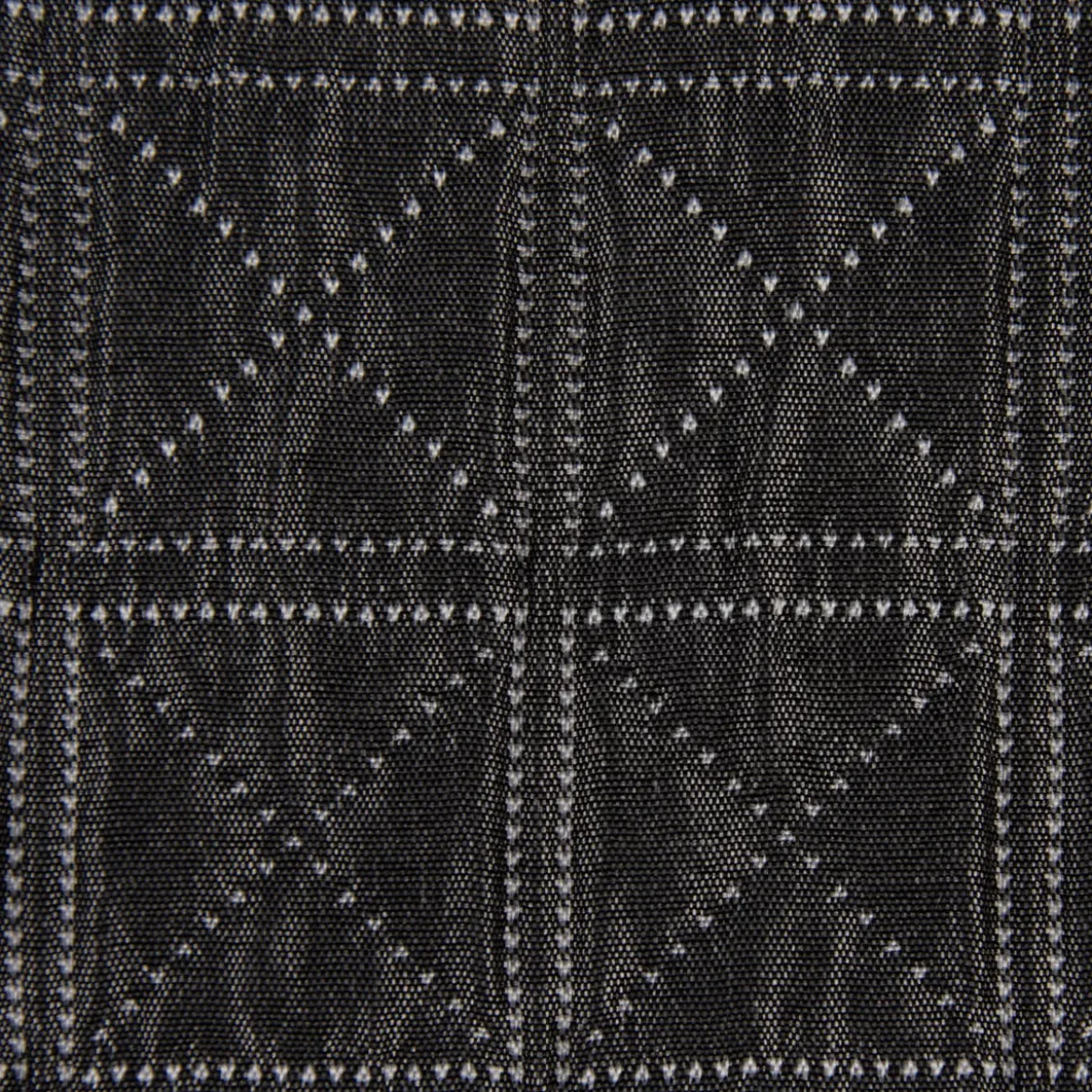 Dekostoff Plaidstoff Steppstoff Überwurf geometrisch Quadrate Cross überbreit anthrazit weiß 2,80m Breite
