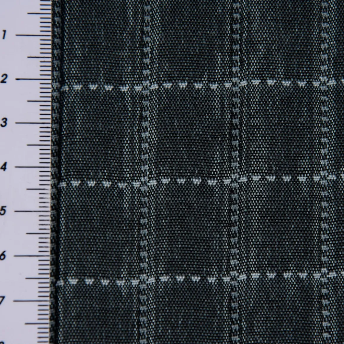 Dekostoff Plaidstoff Steppstoff Überwurf Fliesen Quadrate überbreit graublau weiß 2,80m Breite