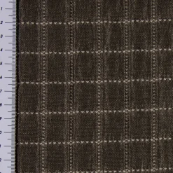 Dekostoff Plaidstoff Steppstoff Überwurf Fliesen Quadrate überbreit taupe goldbraun weiß 2,80m Breite