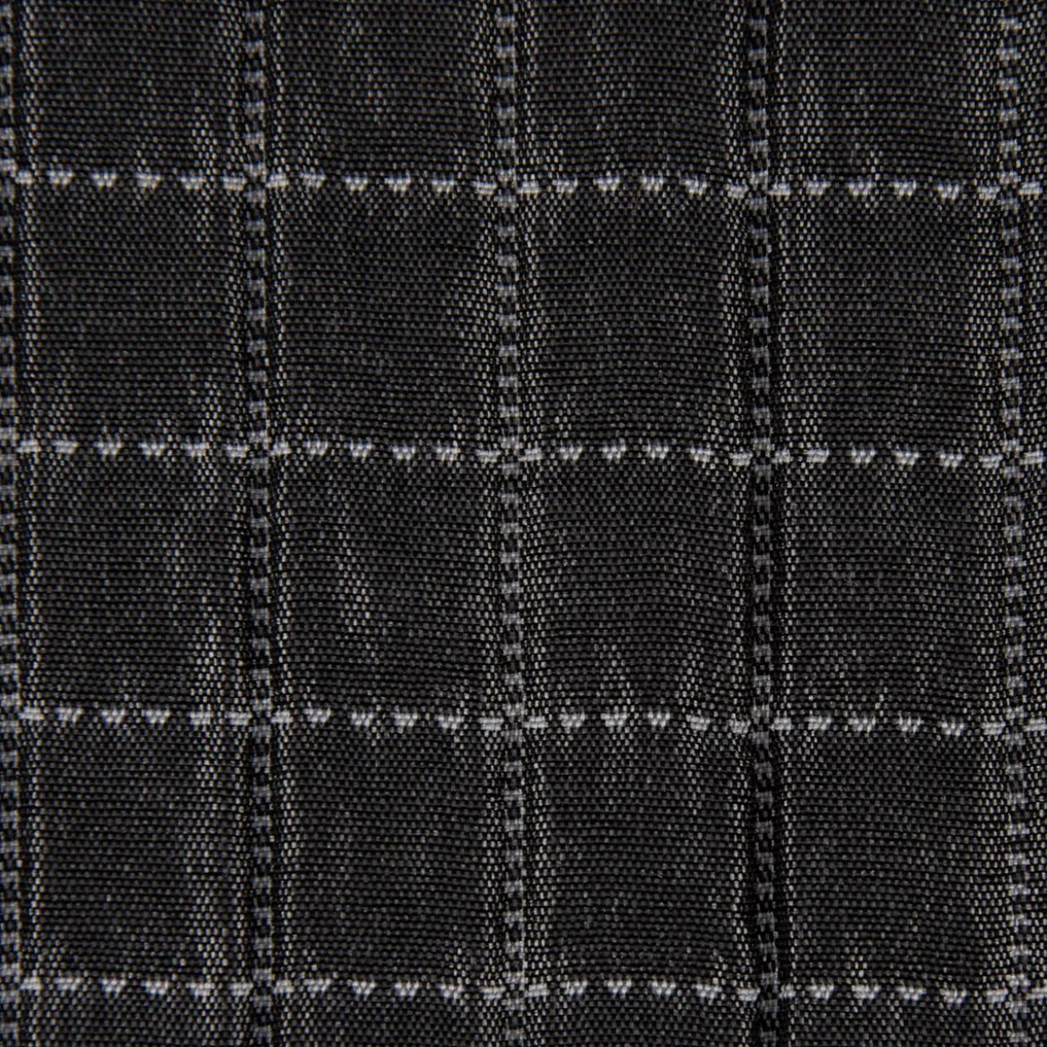 Dekostoff Plaidstoff Steppstoff Überwurf Fliesen Quadrate überbreit anthrazit weiß 2,80m Breite