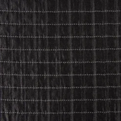 Dekostoff Plaidstoff Steppstoff Überwurf Fliesen Quadrate überbreit anthrazit weiß 2,80m Breite