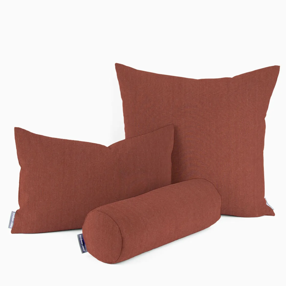 Dekostoff Polsterstoff Panama Vercors melierte Struktur uni terracotta 140cm Breite