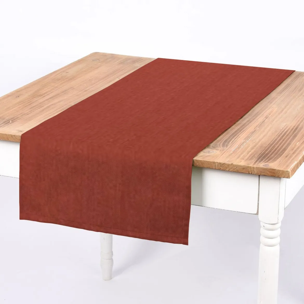 Dekostoff Polsterstoff Panama Vercors melierte Struktur uni terracotta 140cm Breite