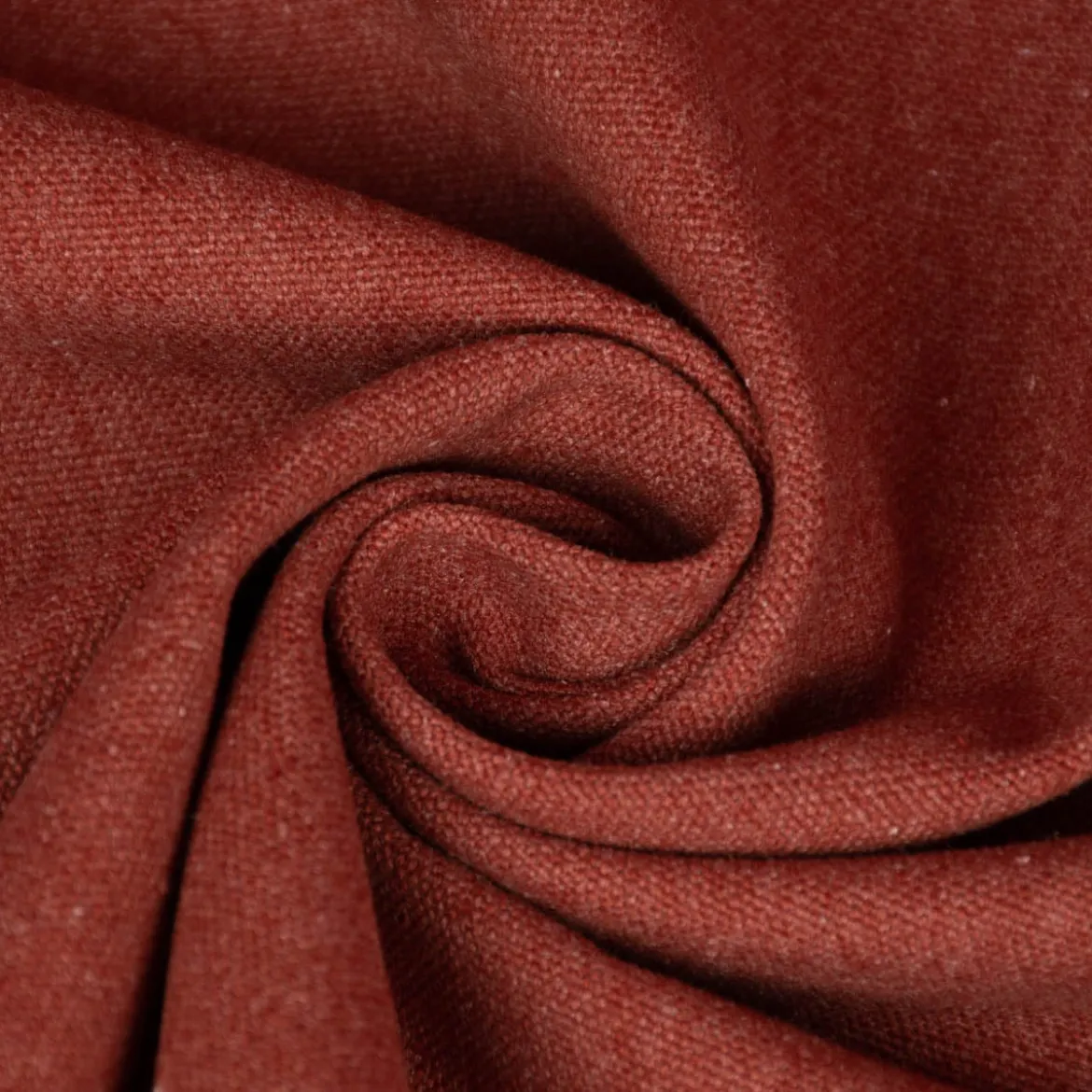 Dekostoff Polsterstoff Panama Vercors melierte Struktur uni terracotta 140cm Breite