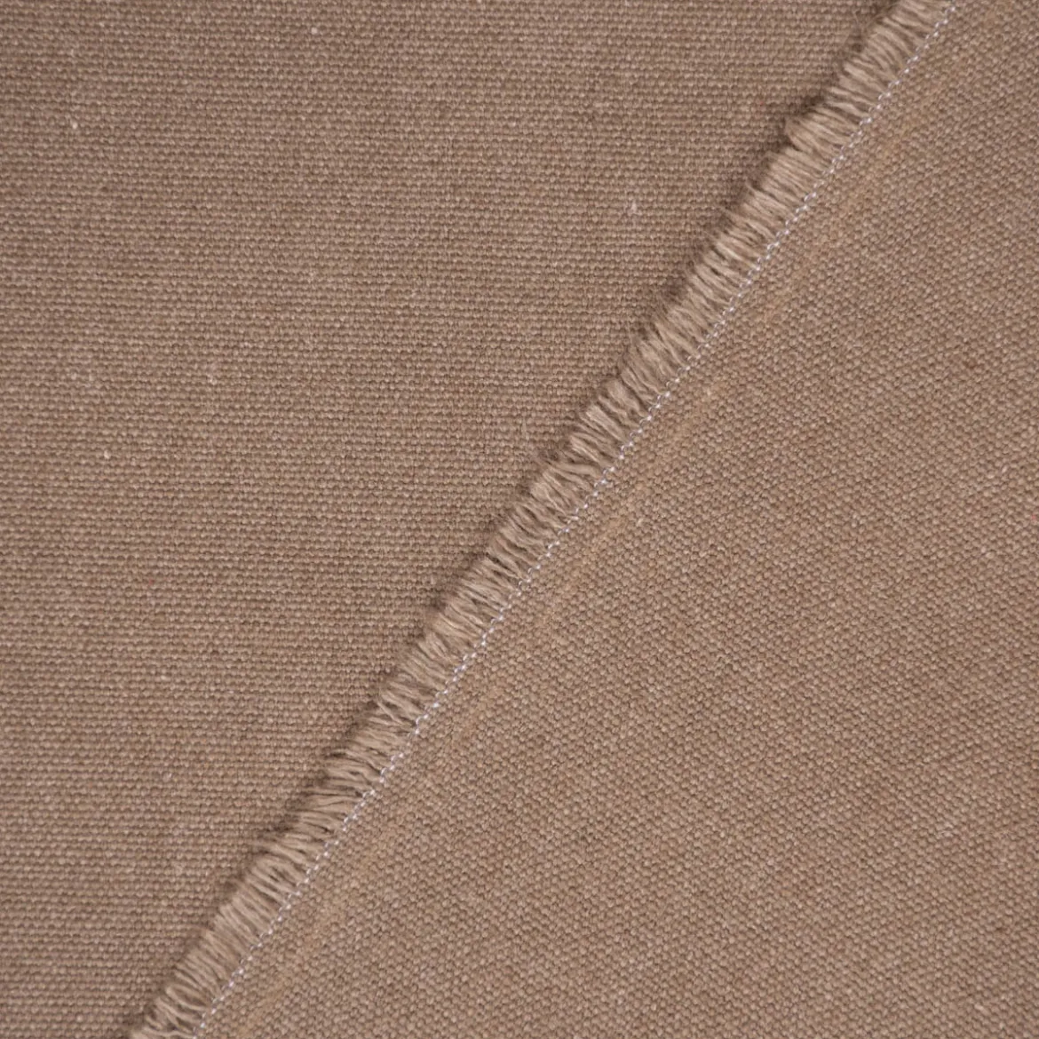 Dekostoff Polsterstoff Panama Vercors melierte Struktur uni taupe 140cm Breite