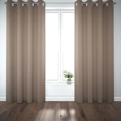Dekostoff Polsterstoff Panama Vercors melierte Struktur uni taupe 140cm Breite