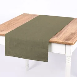 Dekostoff Polsterstoff Panama Vercors melierte Struktur uni khakigrün 140cm Breite