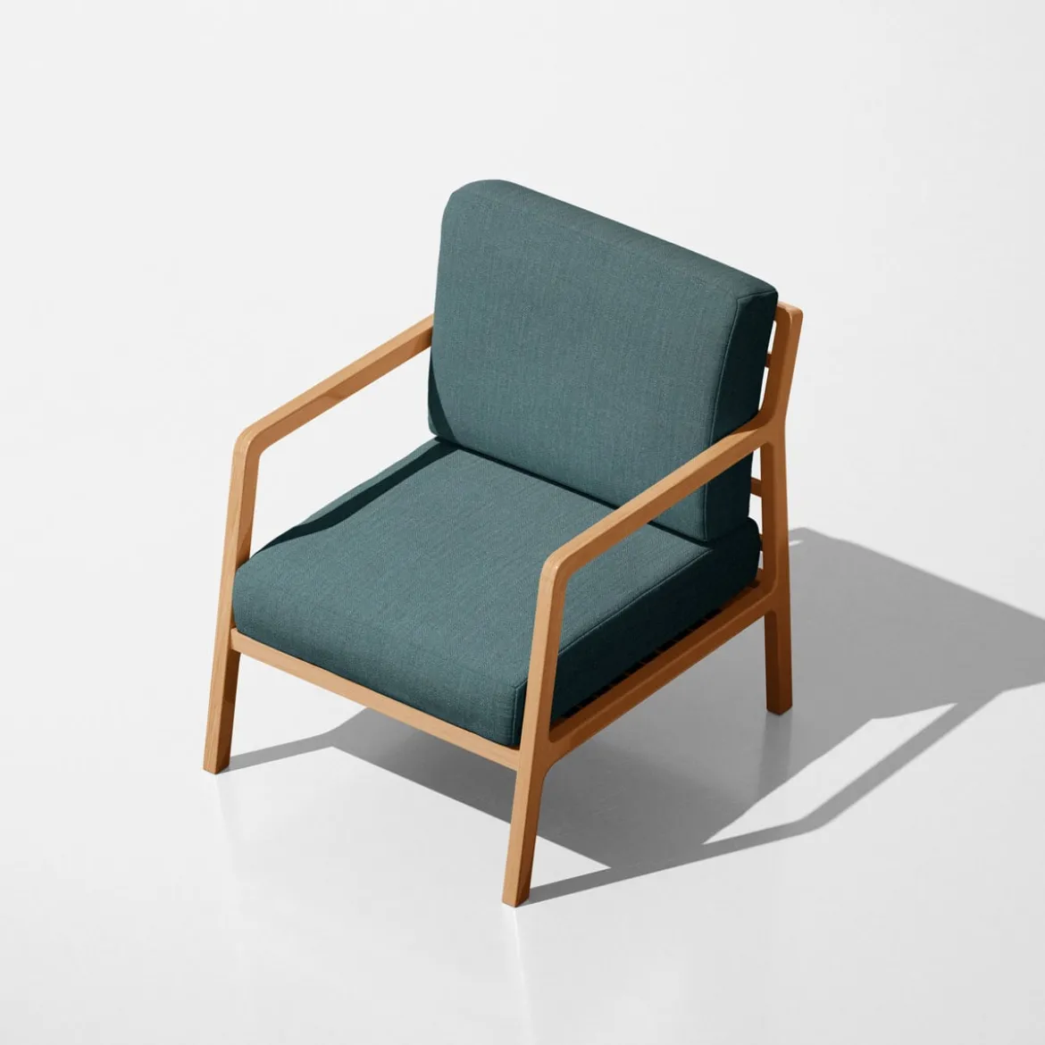Dekostoff Polsterstoff Panama Vercors melierte Struktur uni türkisblau 140cm Breite