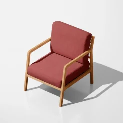 Dekostoff Polsterstoff Panama Vercors melierte Struktur uni marsala rot 140cm Breite