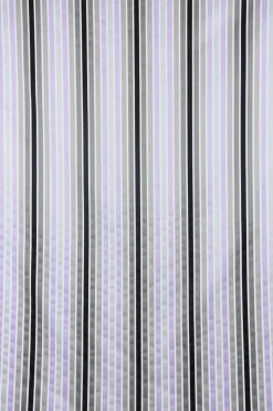 Dekostoff Satinoptik Längsstreifen grau taupe flieder schwarz weiß