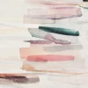 Dekostoff Strukturoptik Aquarell Streifen weiß türkis rosa 1,50m Breite