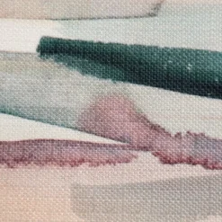 Dekostoff Strukturoptik Aquarell Streifen weiß türkis rosa 1,50m Breite