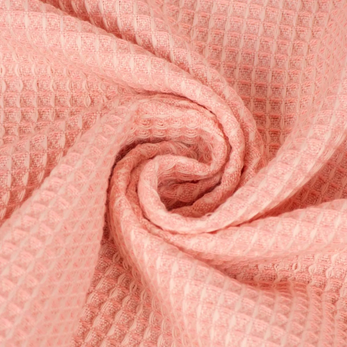 Dekostoff Waffelrelief Kästchenstruktur Honeycomb rosa 1,30m Breite