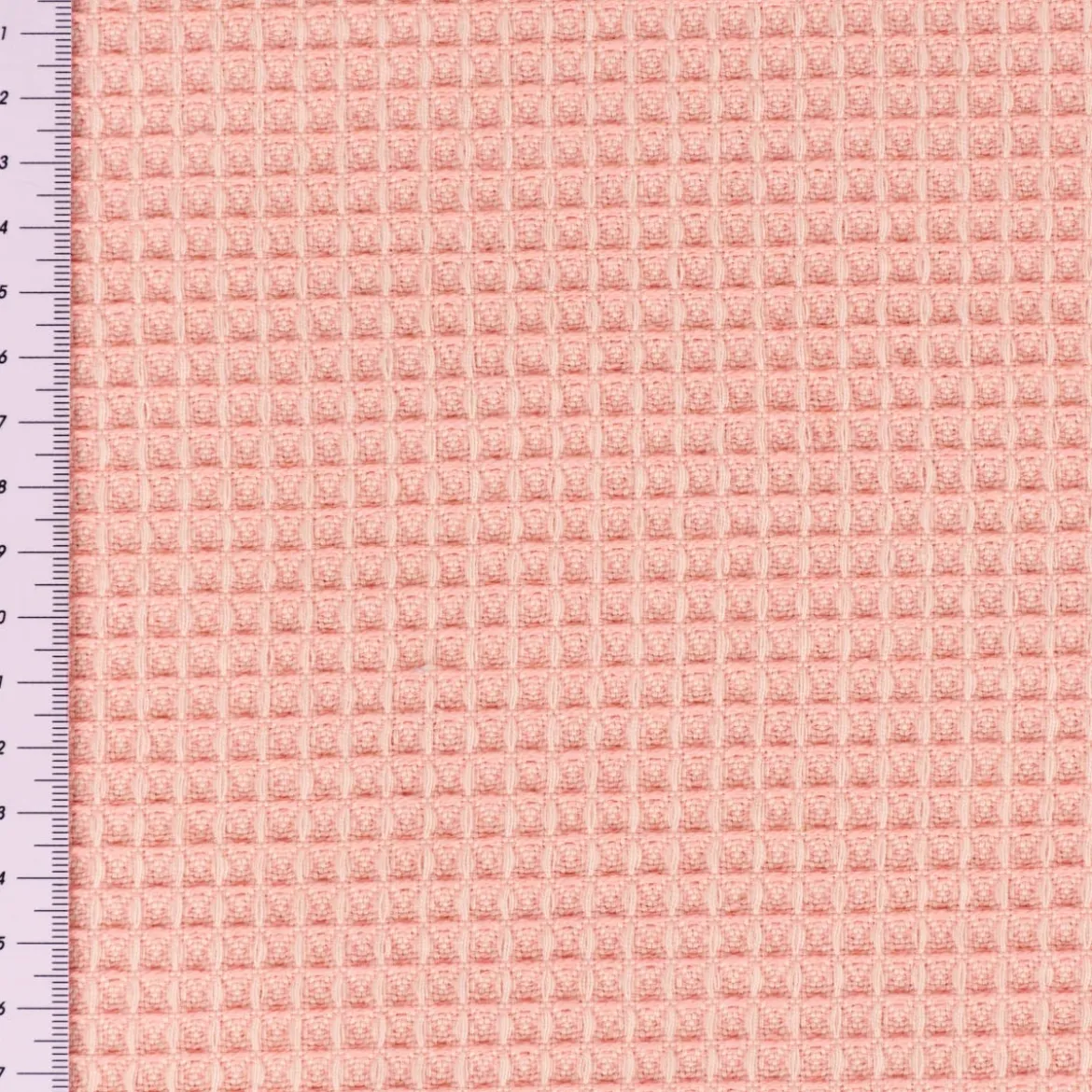 Dekostoff Waffelrelief Kästchenstruktur Honeycomb rosa 1,30m Breite