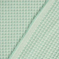 Dekostoff Waffelrelief Kästchenstruktur Honeycomb mintgrün 1,30m Breite