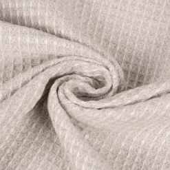 Dekostoff Waffelrelief Kästchenstruktur Honeycomb hellgrau 1,30m Breite