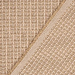 Dekostoff Waffelrelief Kästchenstruktur Honeycomb beige 1,30m Breite