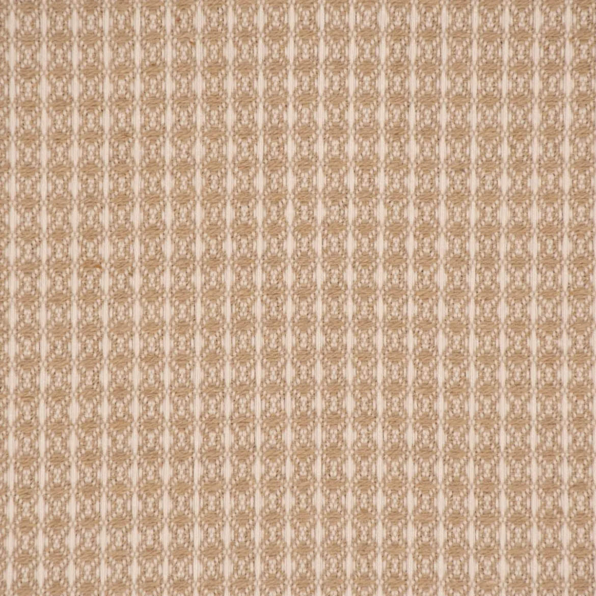 Dekostoff Waffelrelief Kästchenstruktur Honeycomb beige 1,30m Breite