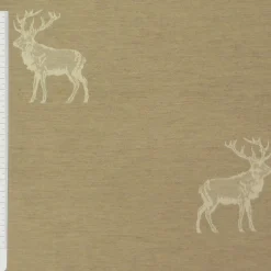 Dekostoff Wendestoff Hirsch beige sand 140cm Höhe