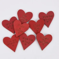 Dekostreu Loveletters Herz rot 30-tlg.