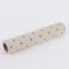 Deko Tischband Blumen natur braun 30x300cm