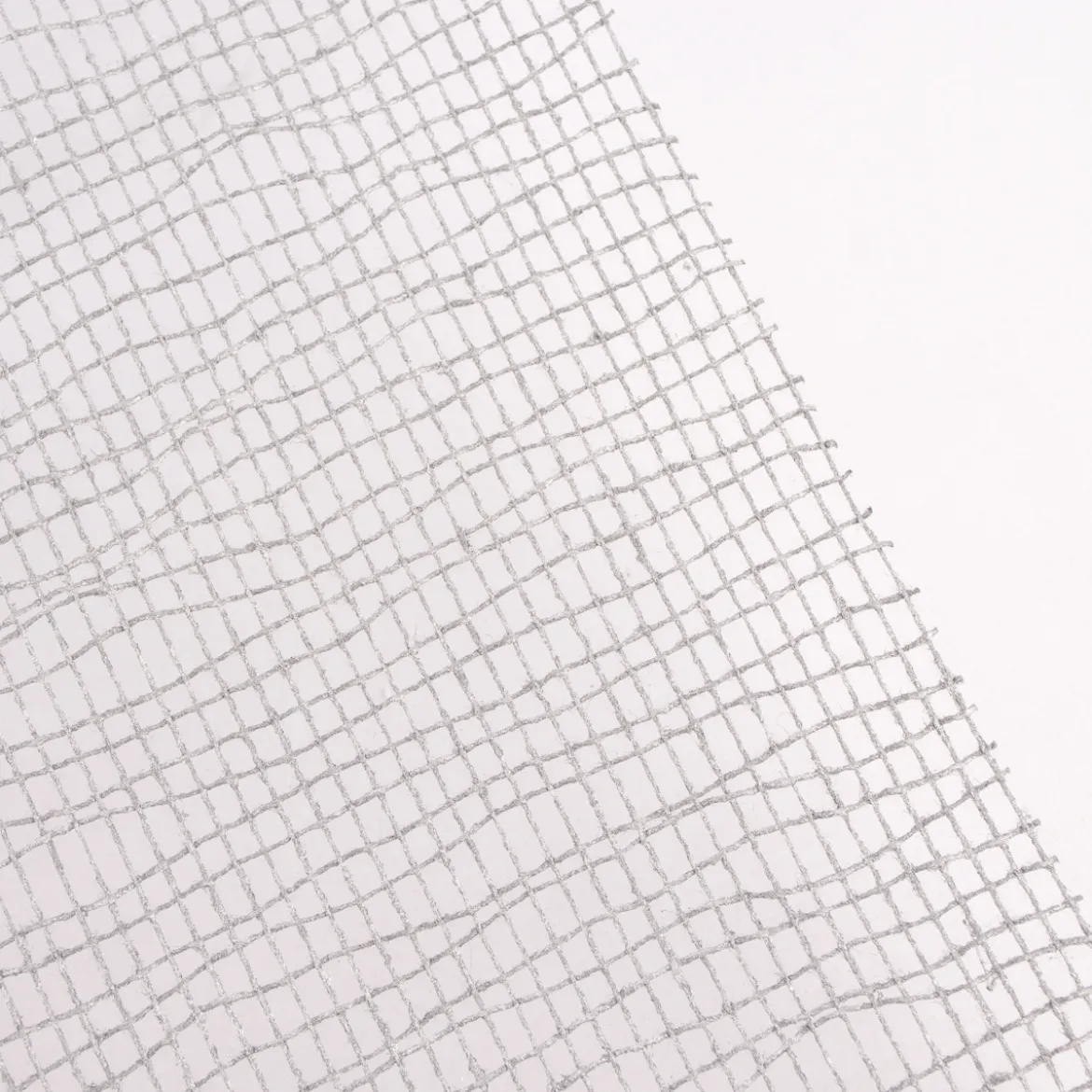 Deko Tischband Gitternetz einfarbig silberfarbig 26x300cm