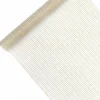 Deko Tischband Organza bedruckt Streifen weiß gold 0,48x9m