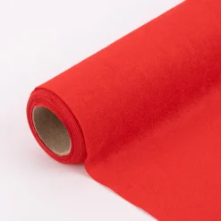 Deko Tischband Samtoptik einfarbig rot 28x300cm