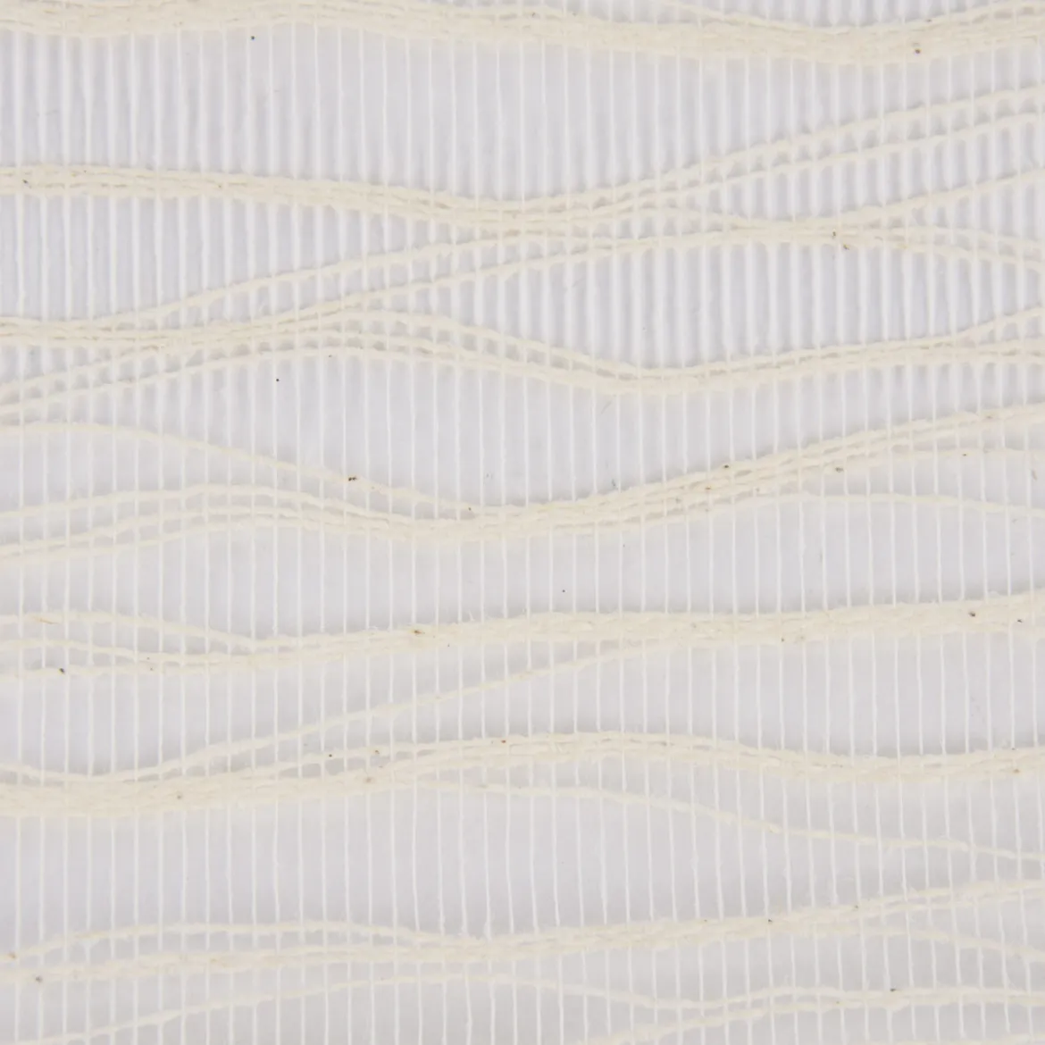Deko Tischband Wellenmuster einfarbig weiß 26x300cm