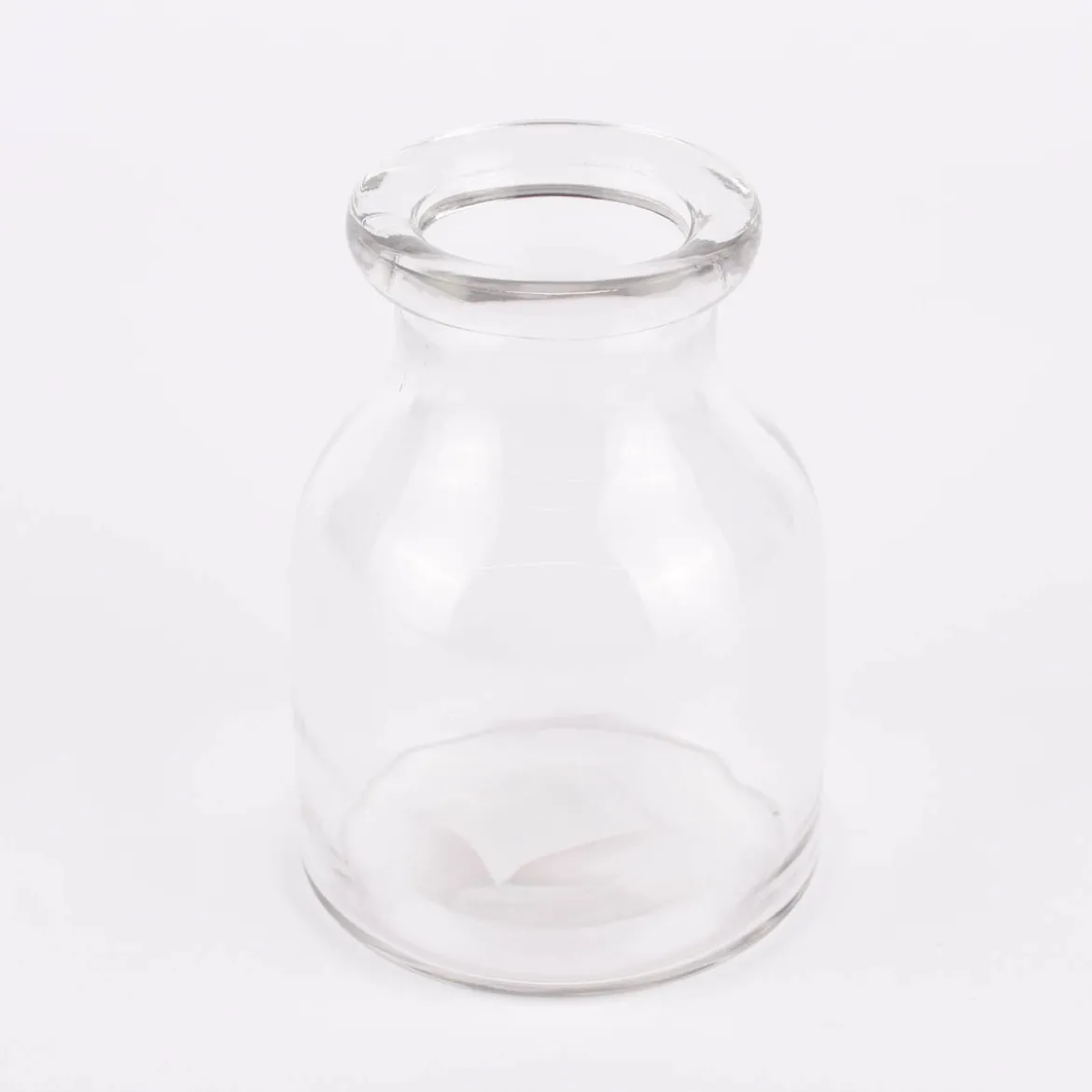 Deko Vase mit breitem Rand Glas farblos 11x15cm