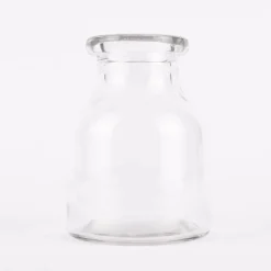 Deko Vase mit breitem Rand Glas farblos 11x15cm