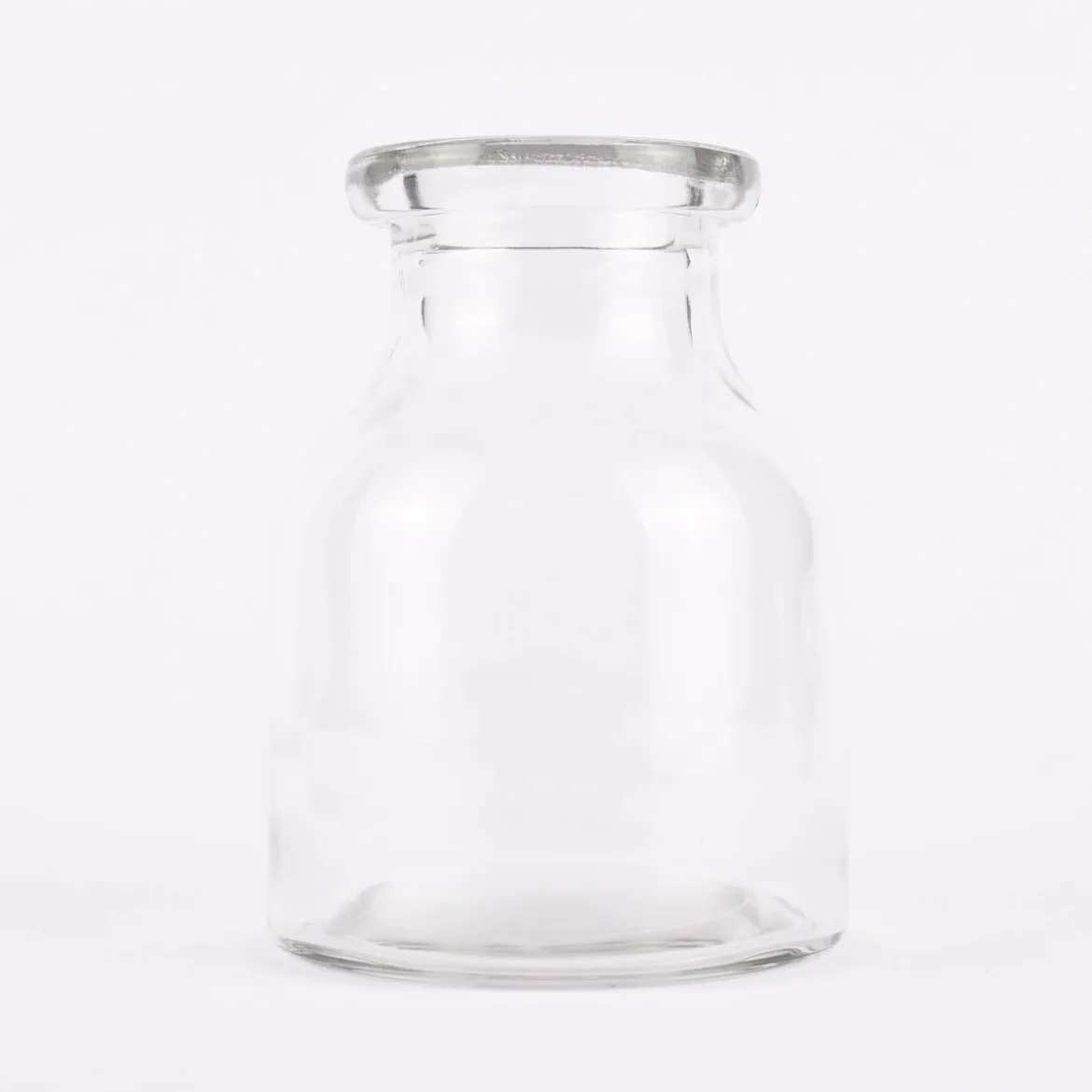 Deko Vase mit breitem Rand Glas farblos 11x15cm