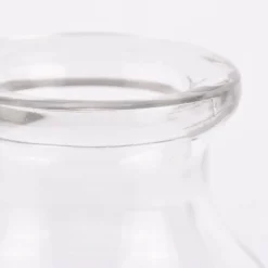 Deko Vase mit breitem Rand Glas farblos 11x15cm