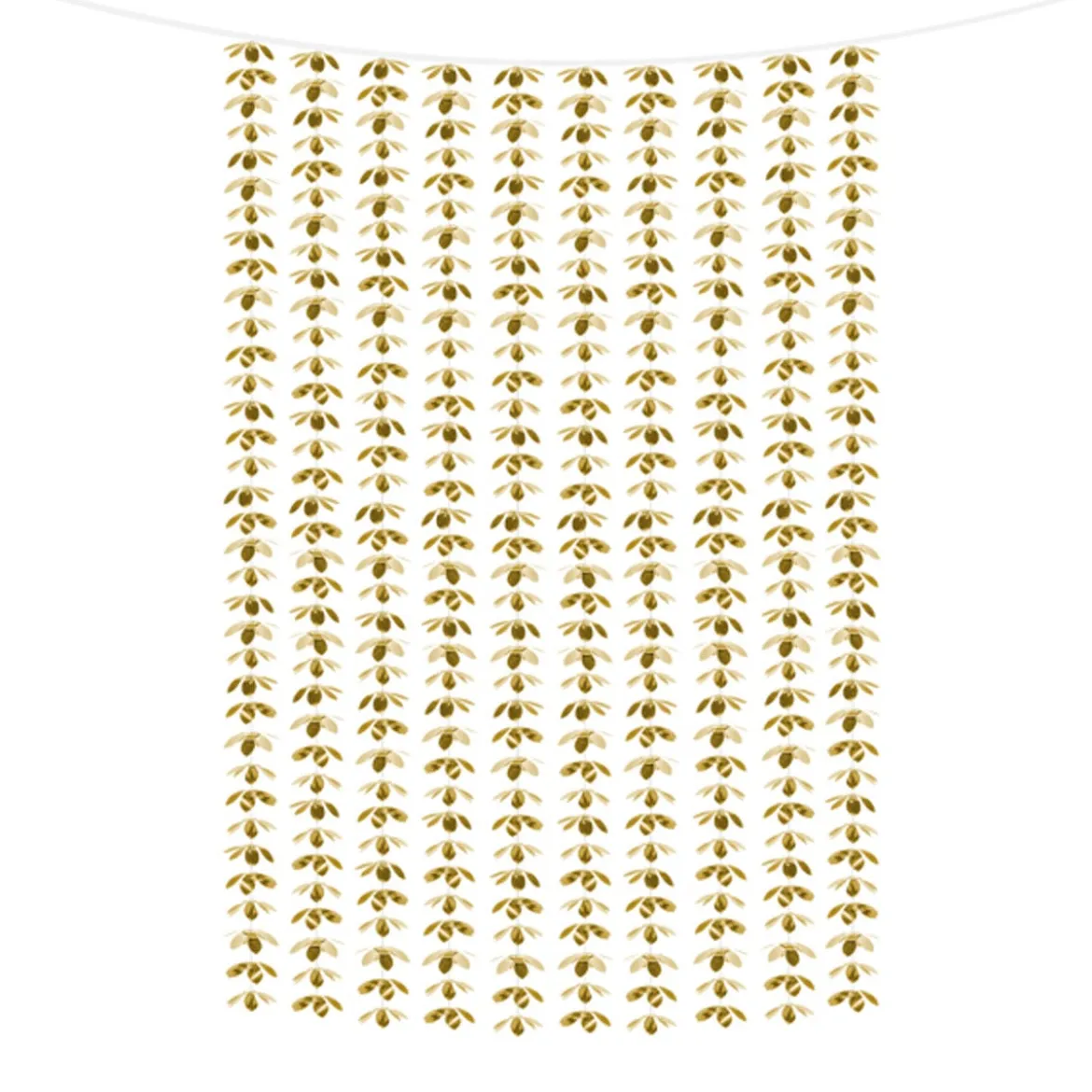 Deko Vorhang Blumen gold 100x210cm