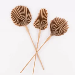 Dekozweig Blatt recyceltes Papier natur 44-46cm verschiedene Formen